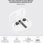 Auriculares inalámbricos con micrófono Manos Libres y carga rápida - Blanco